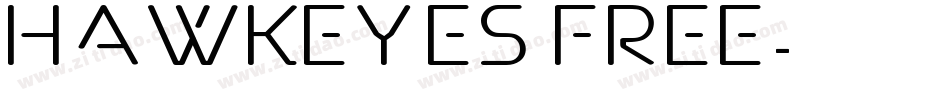 Hawkeyes Free字体转换